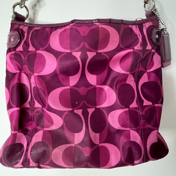 Coach Adjustable Shoulder Bag Pink Initial - Picture 9 of 12